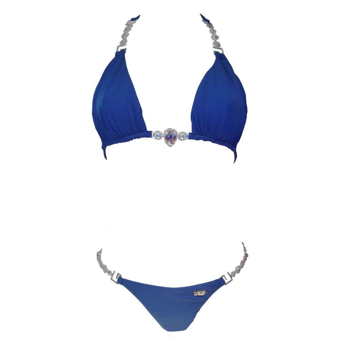 Belle Triangle Top & Skimpy Bottom - Blue