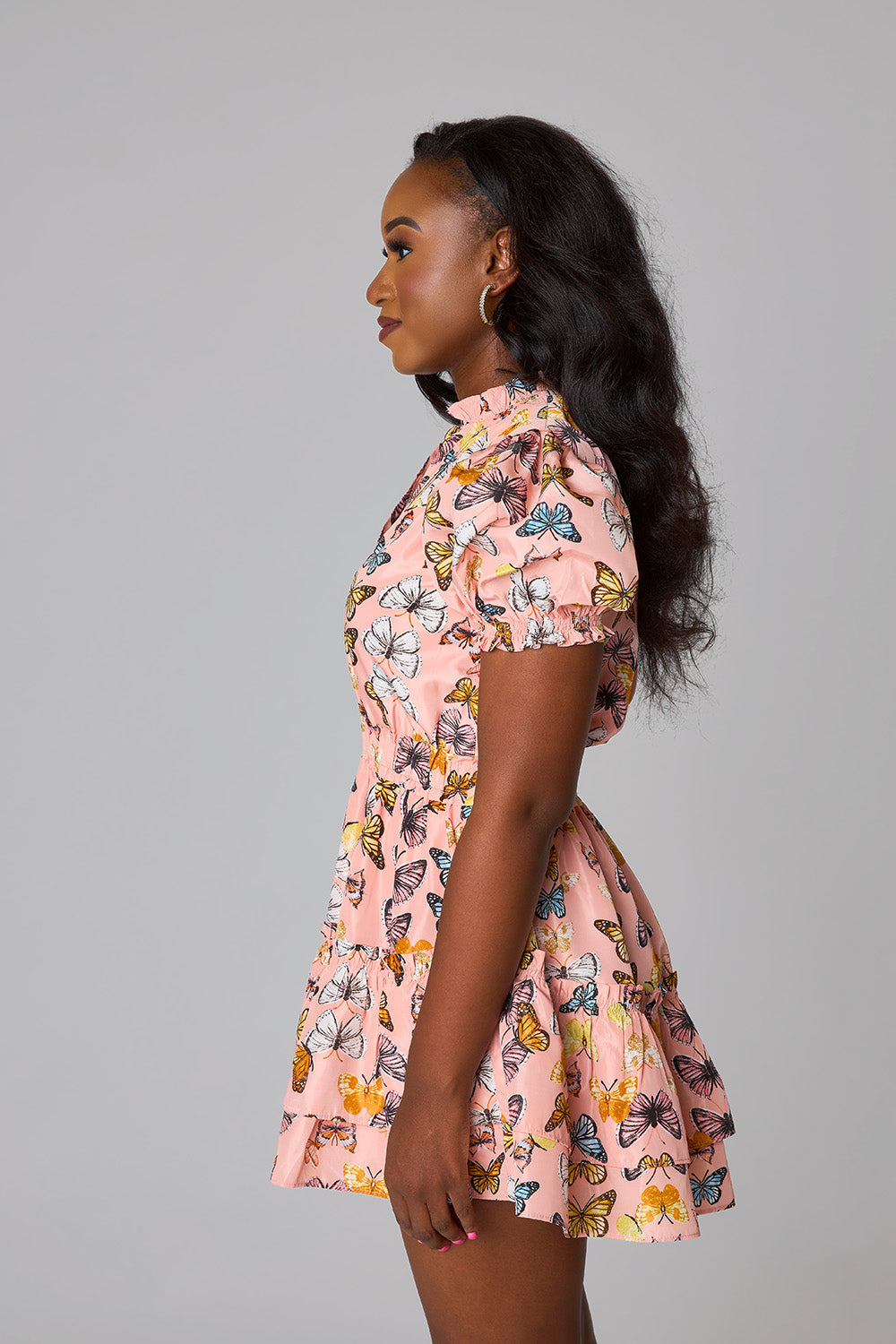 BuddyLove | CLEMENTINE ELASTIC WAIST MINI DRESS - FLUTTER