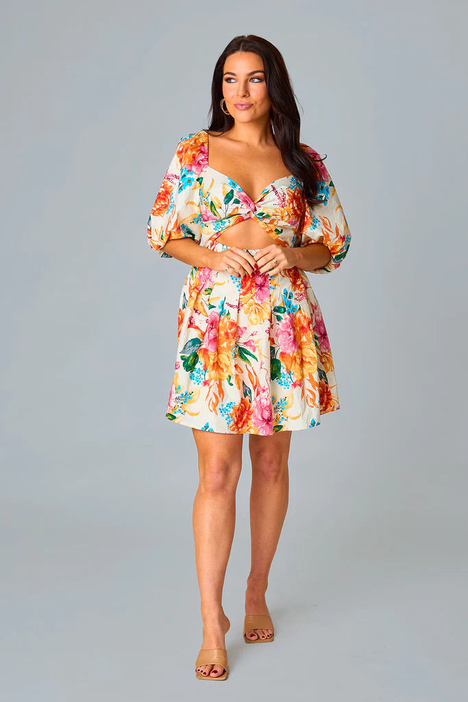 BuddyLove | RIZZY CUTOUT SHORT DRESS - GLADIOLA