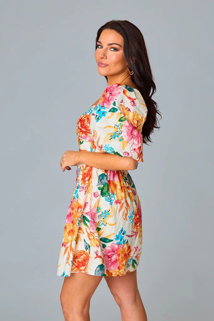 BuddyLove | RIZZY CUTOUT SHORT DRESS - GLADIOLA