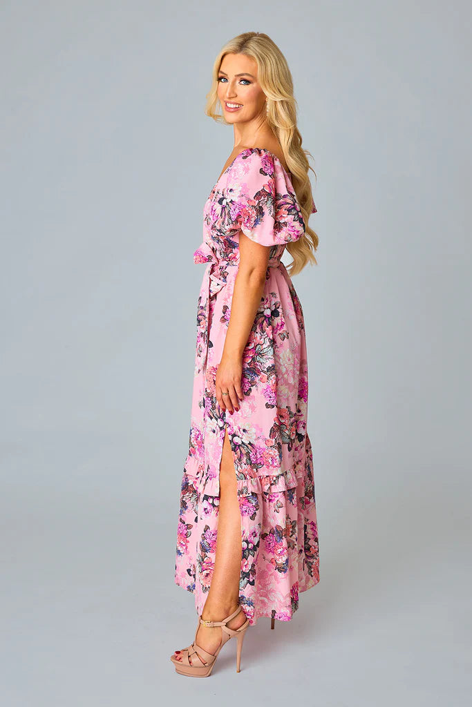 BuddyLove | SYDNEY PUFF SLEEVE MAXI DRESS - BASHFUL