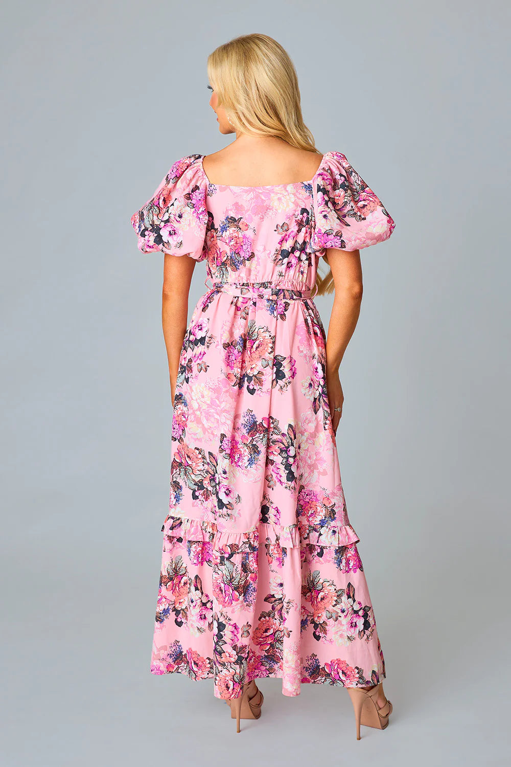 BuddyLove | SYDNEY PUFF SLEEVE MAXI DRESS - BASHFUL