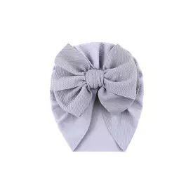 Calla Baby Turban Hat in Silver