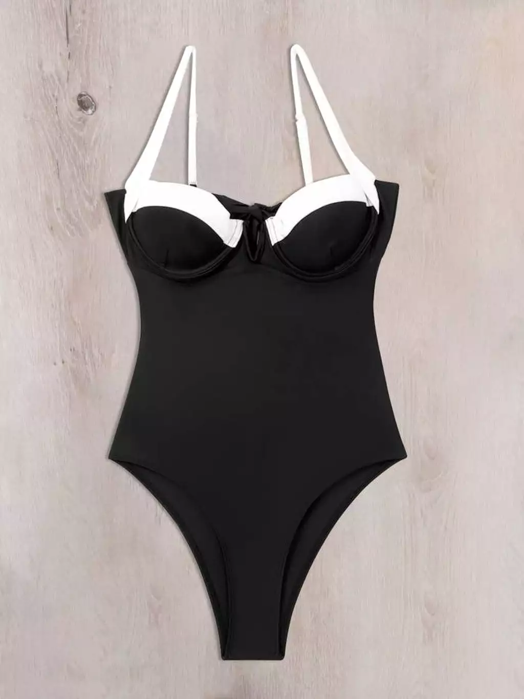 Classic Contrst One Piece Swimsuit