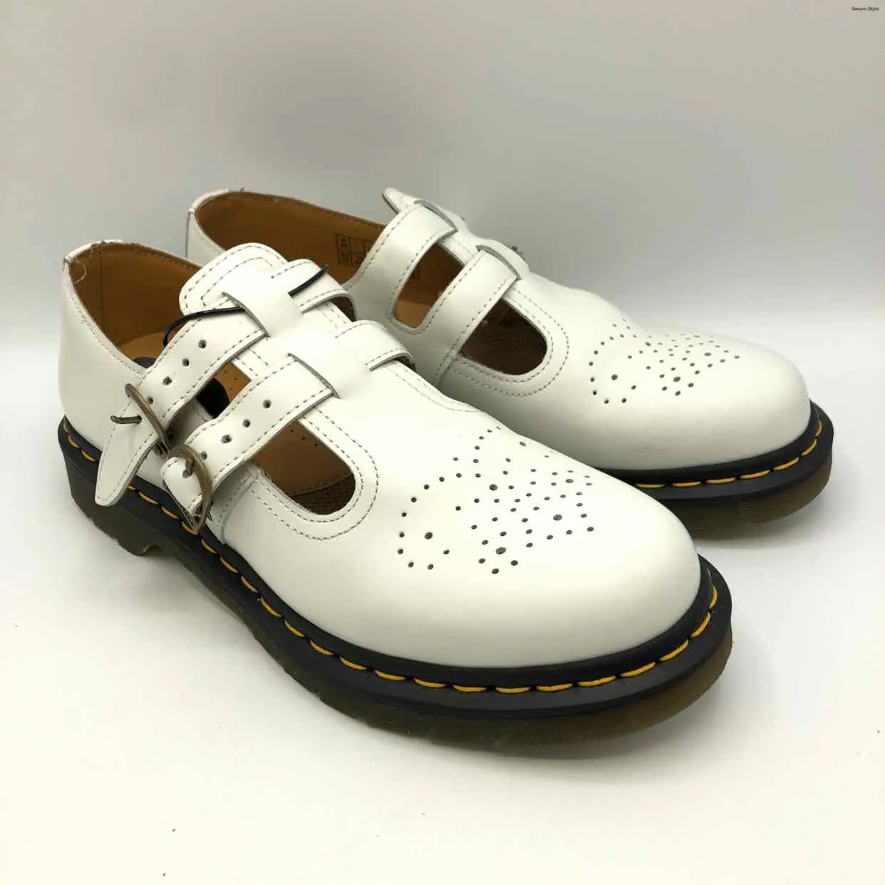 DR. MARTENS White Black Mary Jane Shoe Size 10 Shoes