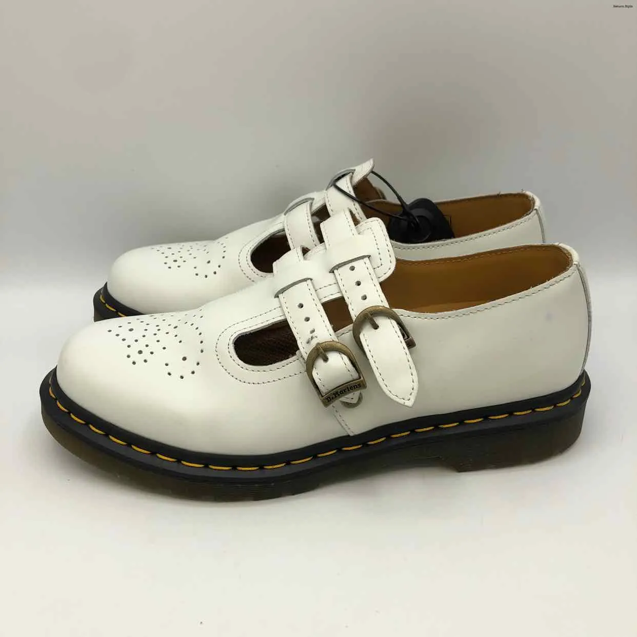 DR. MARTENS White Black Mary Jane Shoe Size 10 Shoes