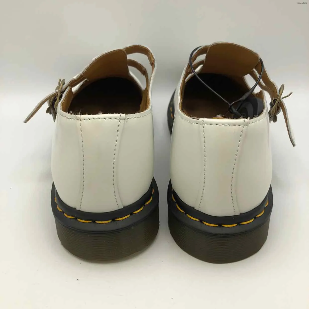 DR. MARTENS White Black Mary Jane Shoe Size 10 Shoes