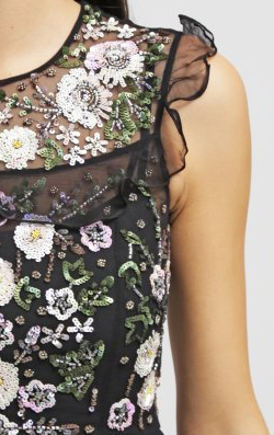 Floral Embroidered Gown