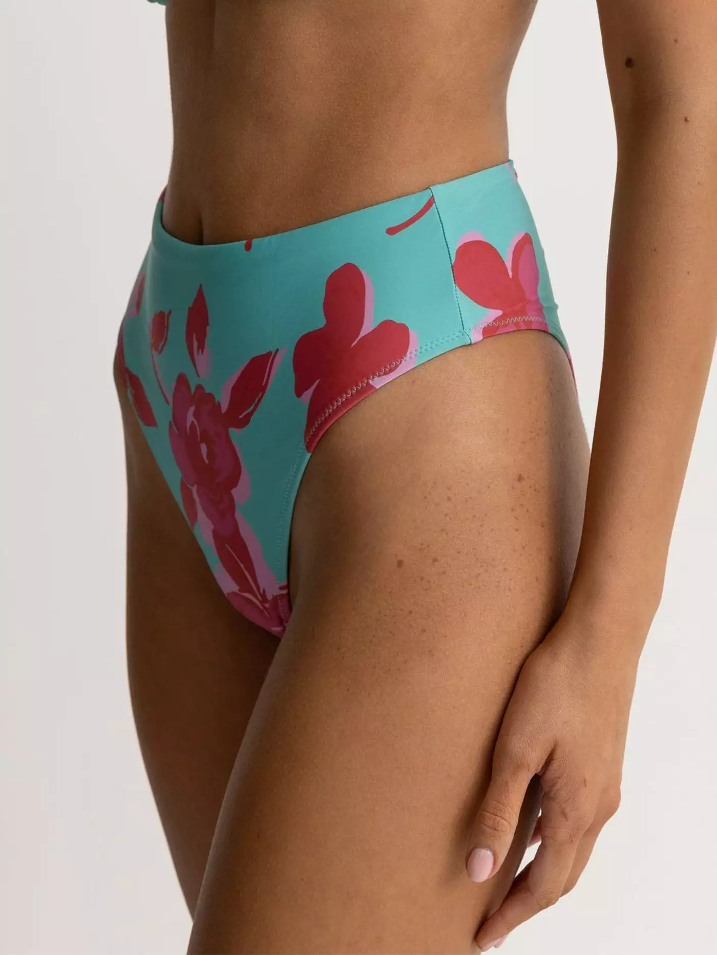 Inferna Floral Hi Waist Bikini Bottom