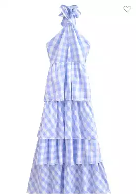 Lulu Gingham Maxi Dress