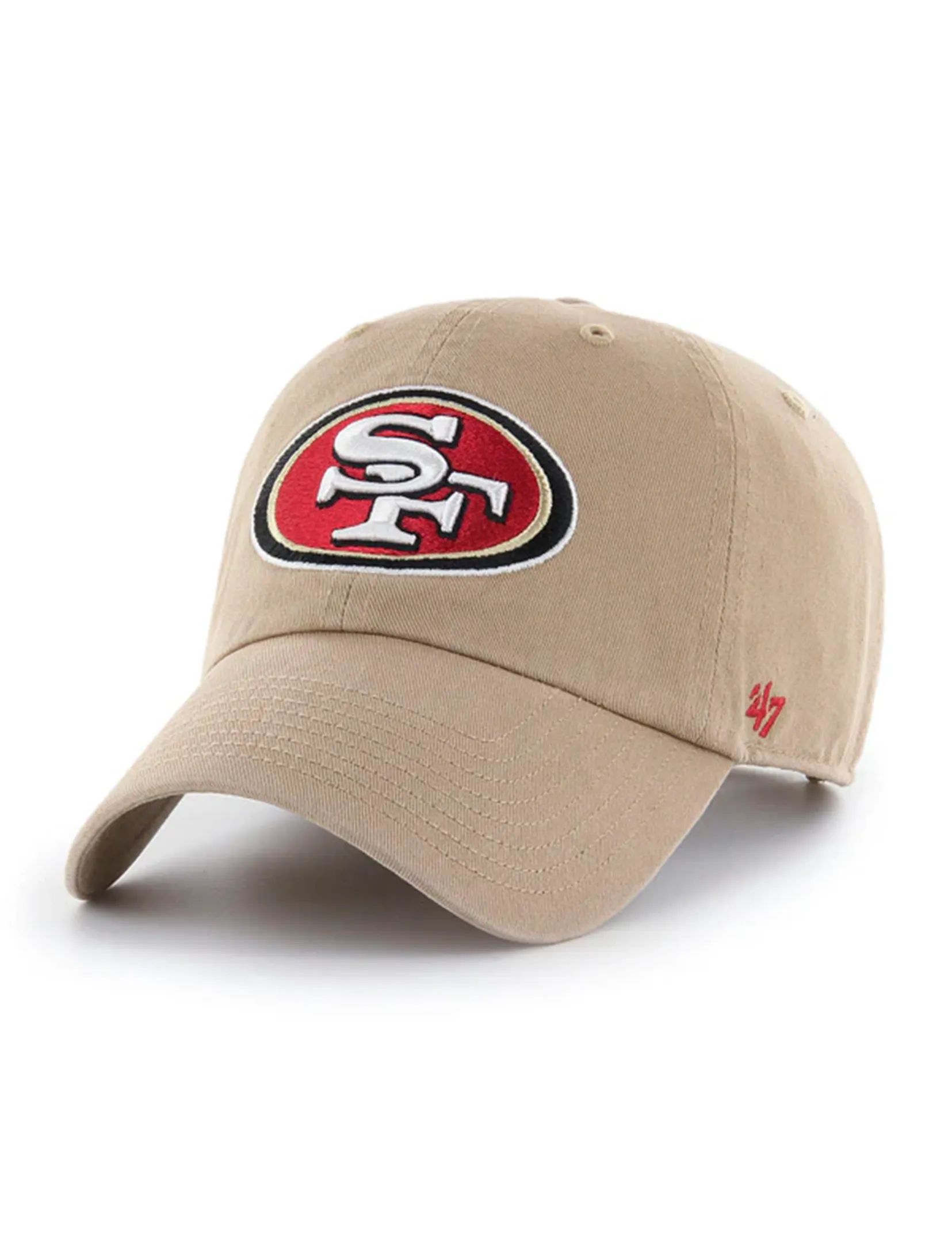 SF 49ers Basic Cap, Khaki/Red