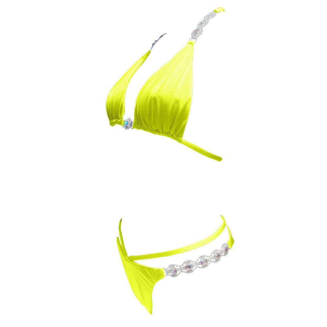 Shanel Triangle Top & Tango Bottom - Neon Yellow