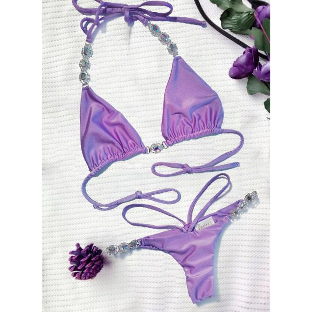 Shanel Triangle Top & Tango Bottom - Purple