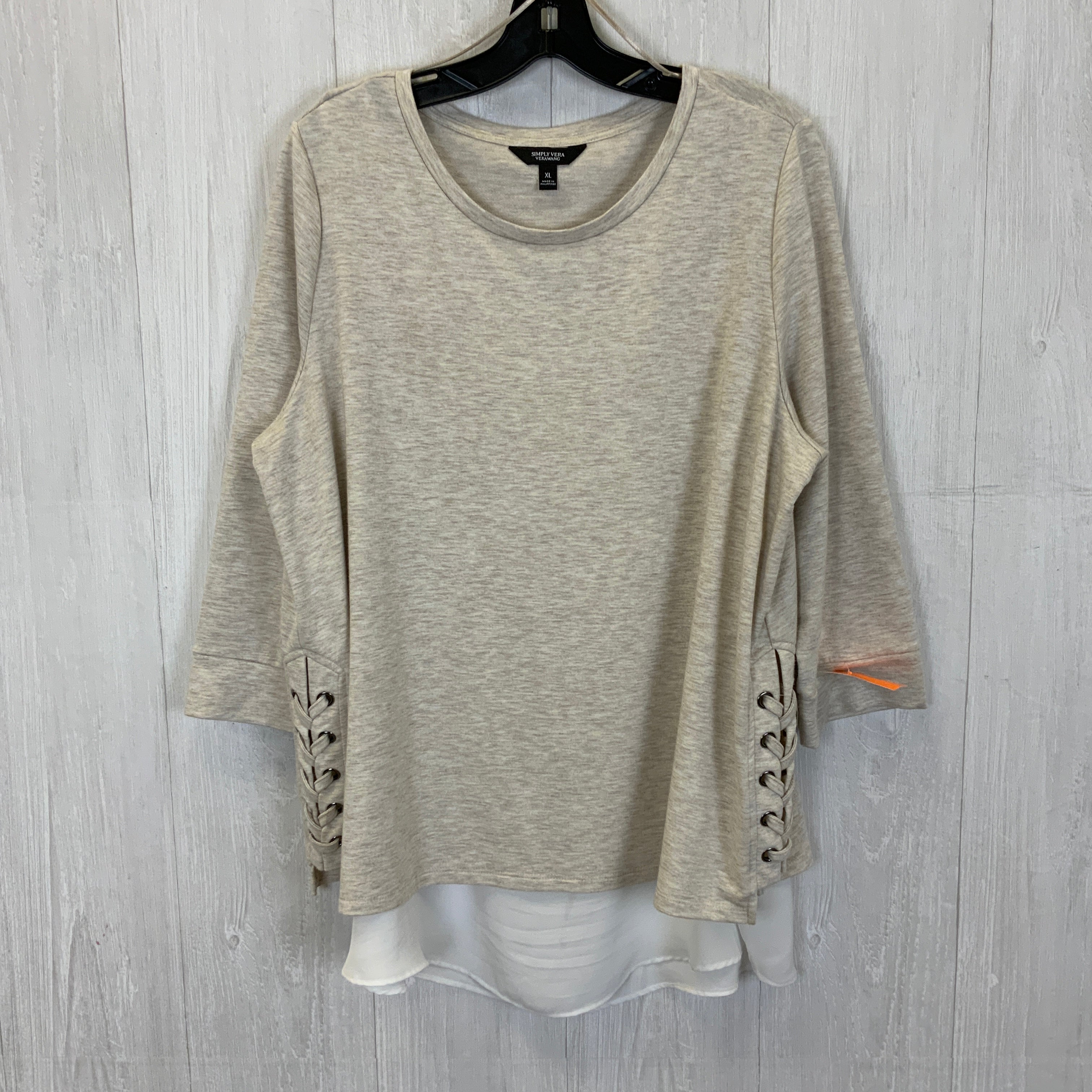 Top Long Sleeve By Simply Vera  Size: Xl