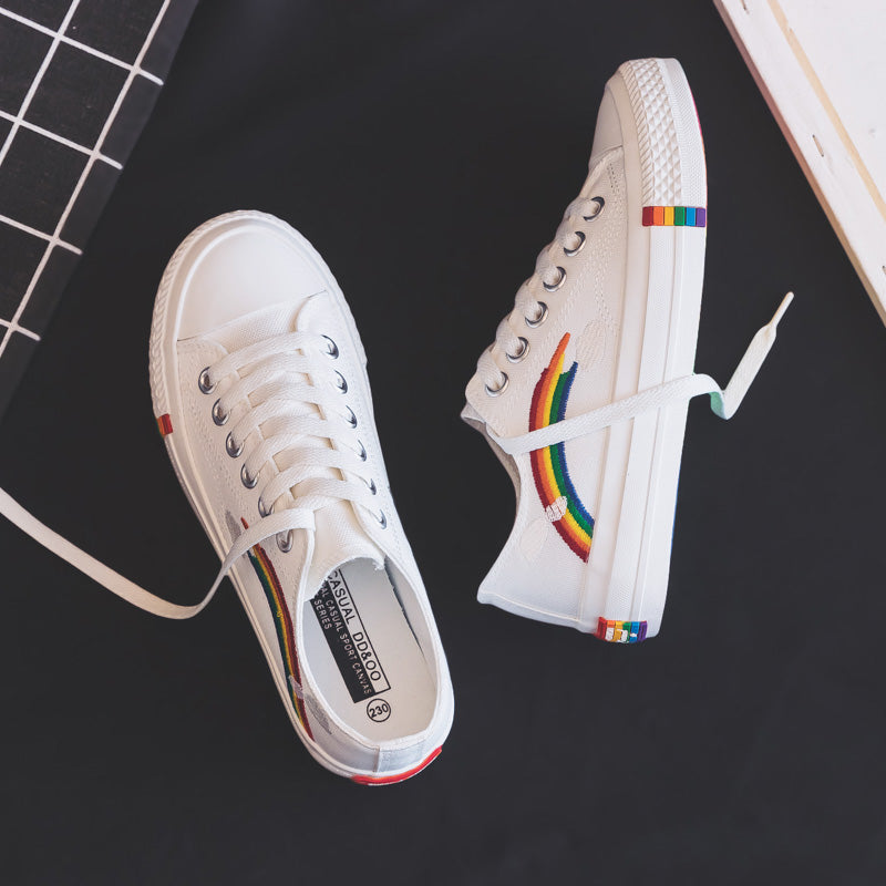 ULZZANG RAINBOW CANVAS SHOES BY81015