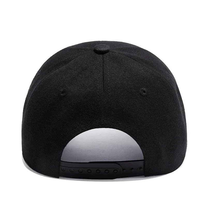 Unisex Fashion Embroidery Skull Tongue Sunscreen Snapback Baseball Cap