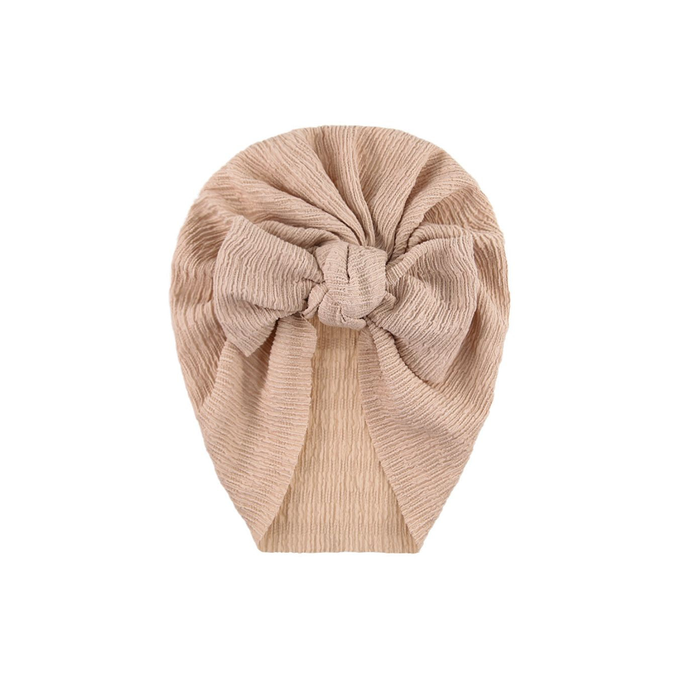 Zali Baby Turban Hat in Latte