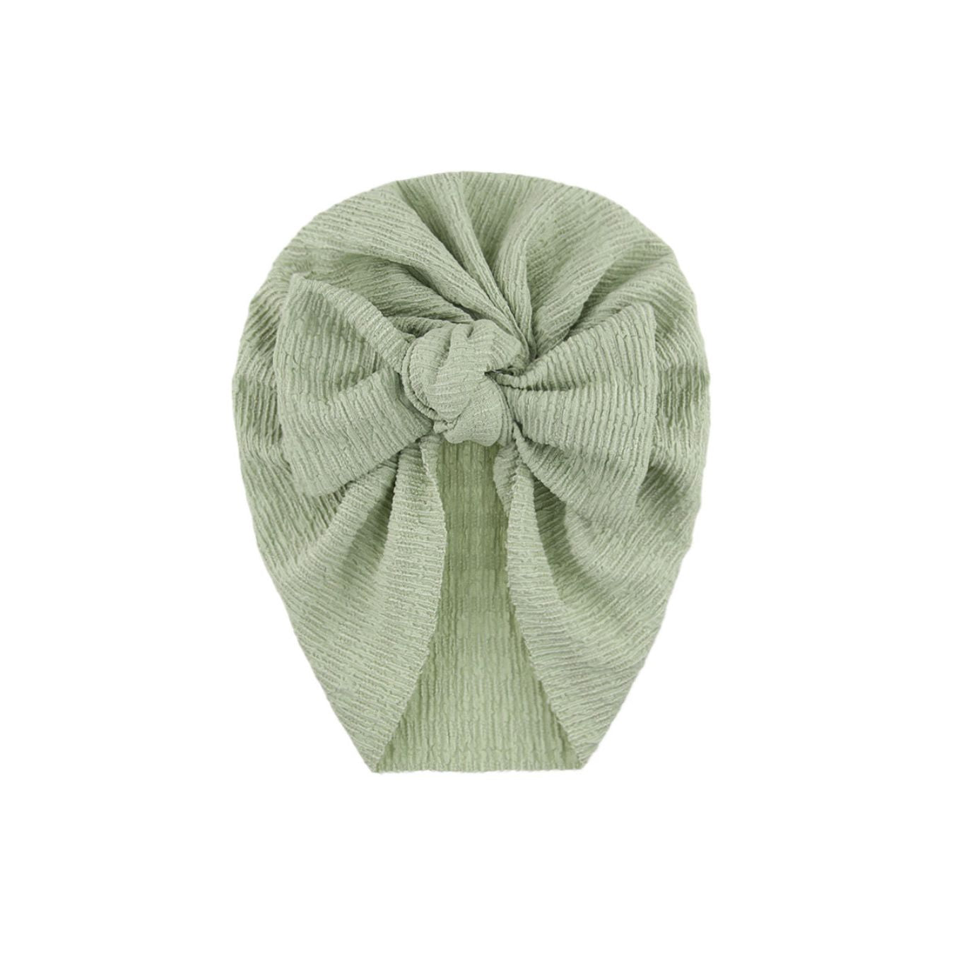 Zali Baby Turban Hat in Laurel Green