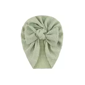 Zali Baby Turban Hat in Laurel Green