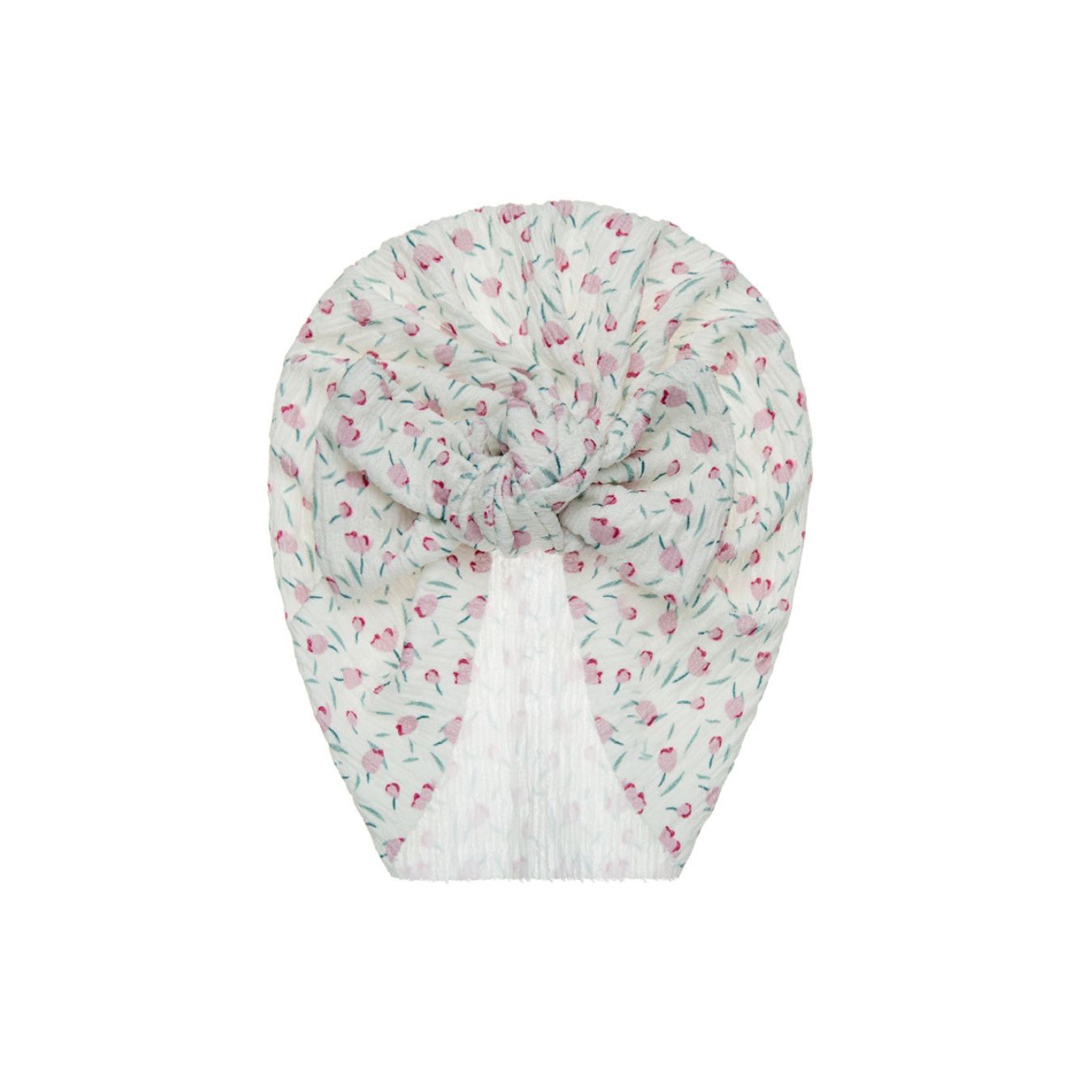 Zali Baby Turban Hat in Pink Rose