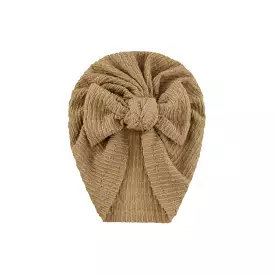 Zali Baby Turban Hat in Tawny